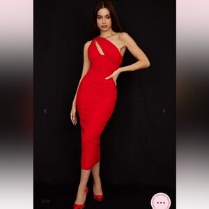 House of CB Red Valentina Dress